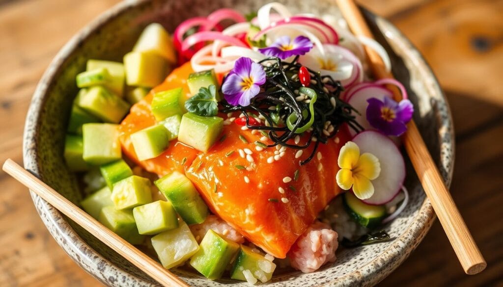 Salmon Poke Bowl Toppings