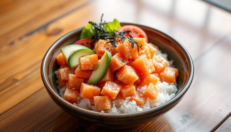 salmon poke bowl