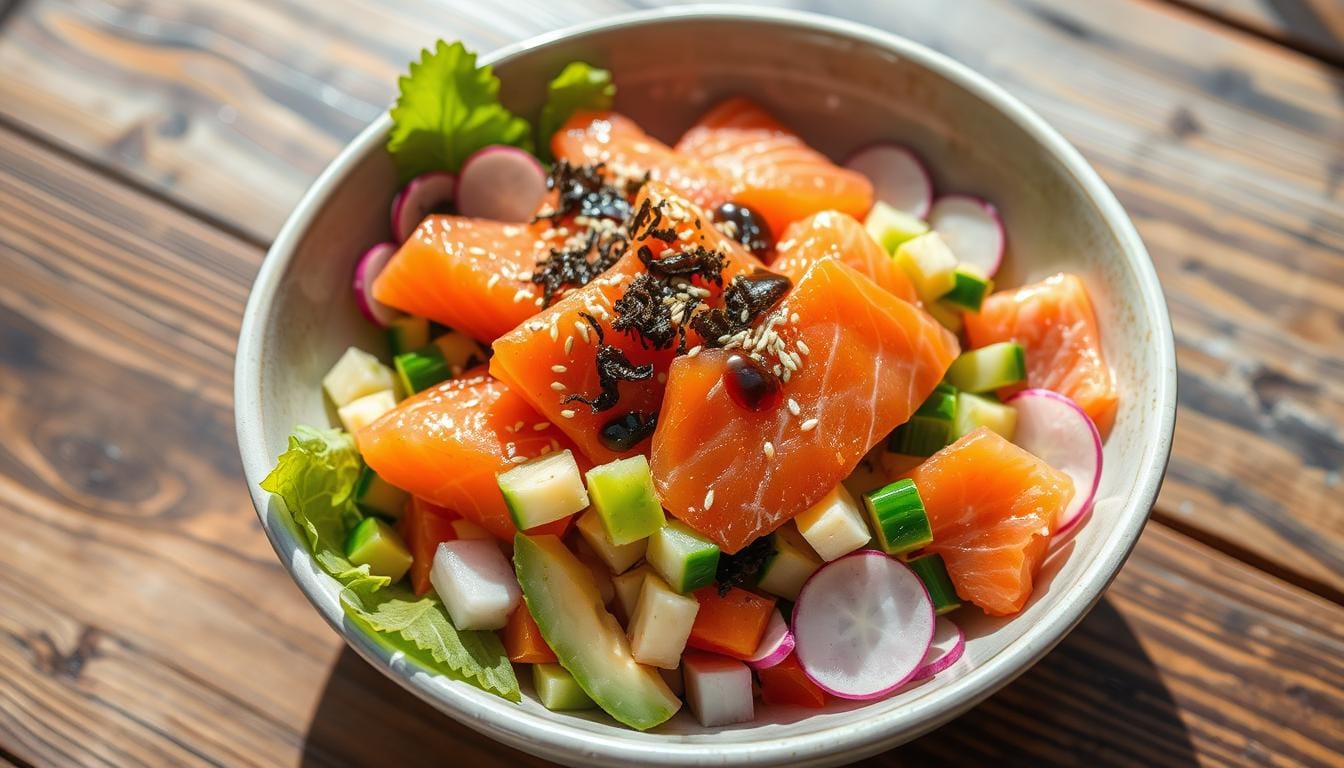 salmon poke salad recipe