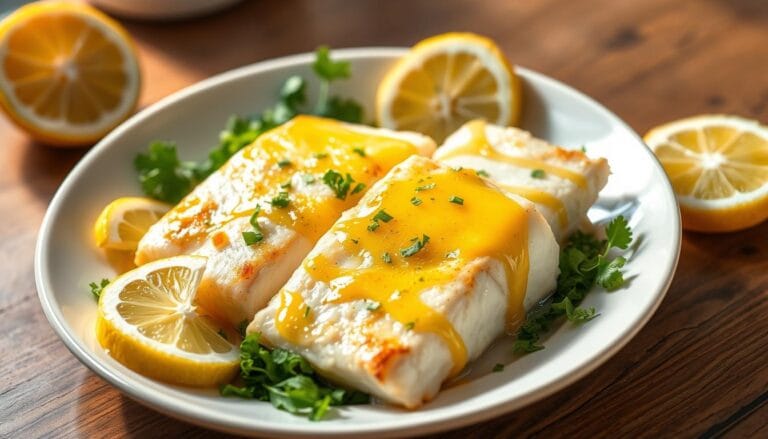 Lemon Butter Baked Cod