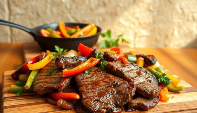 Pepper Steak with Bell Peppers and Onion