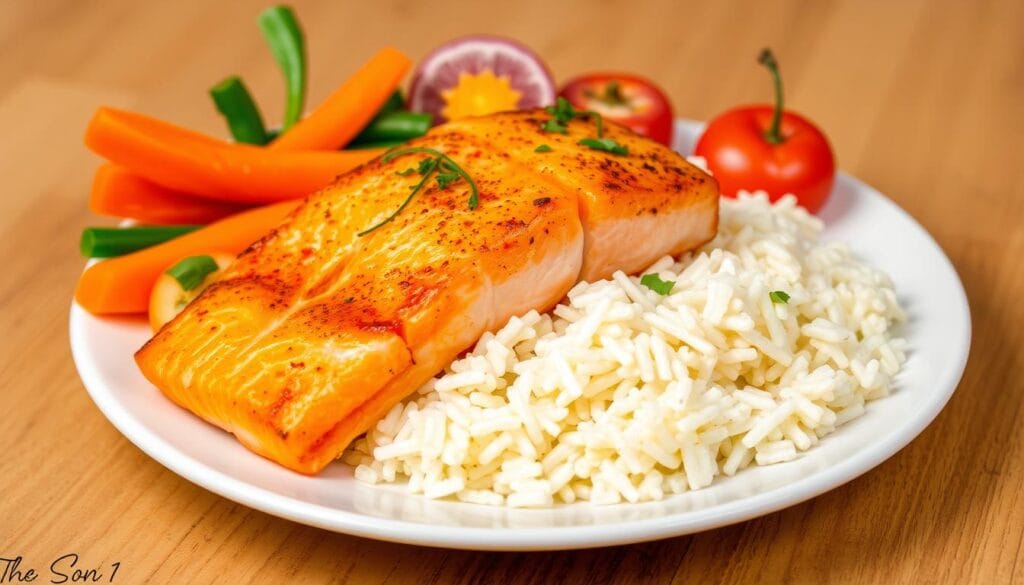 Salmon Rice Meal Prep