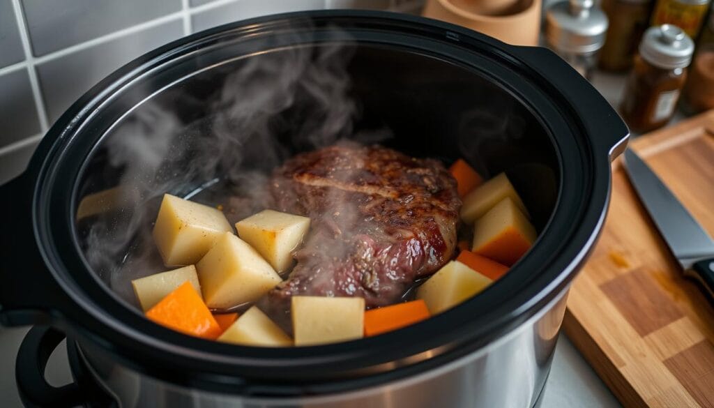 Slow Cooker Cube Steak Preparation