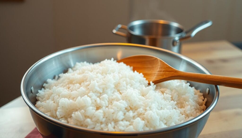 Sushi Rice Preparation for Salmon Rice Bake