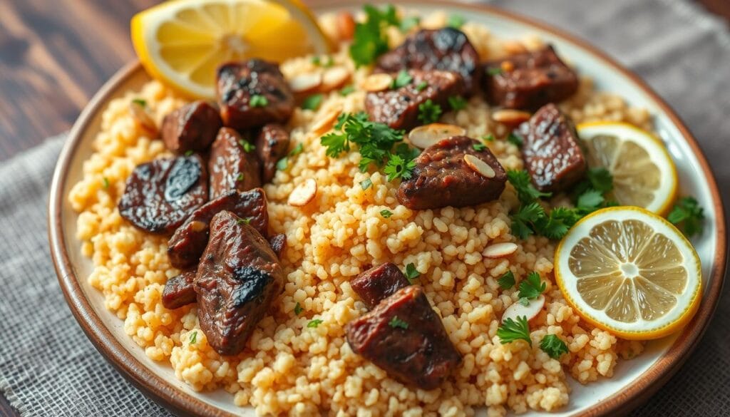 Beef Couscous Serving Platter