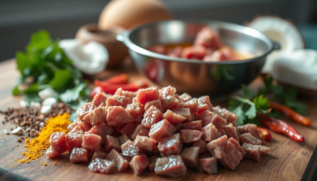 Beef Preparation for Coconut Curry