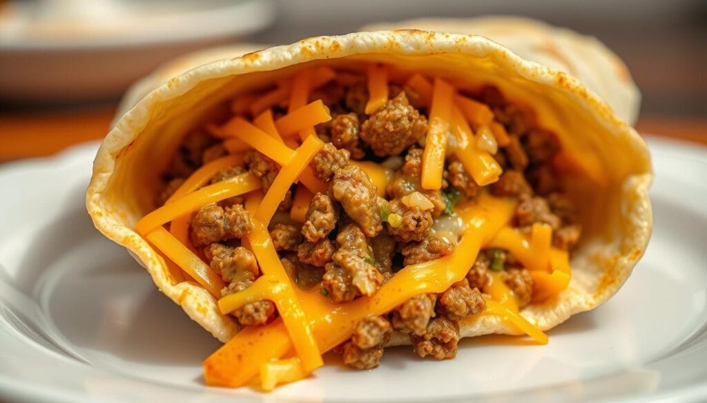 Cooking Cheesy Beef Burritos Recipe