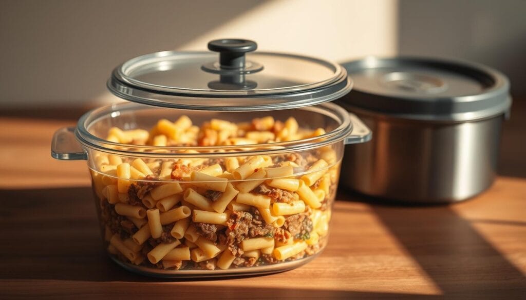 Creamy Beef Pasta Casserole Storage Tips