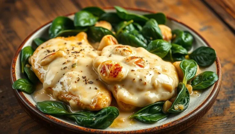 Creamy Garlic Chicken with Spinach