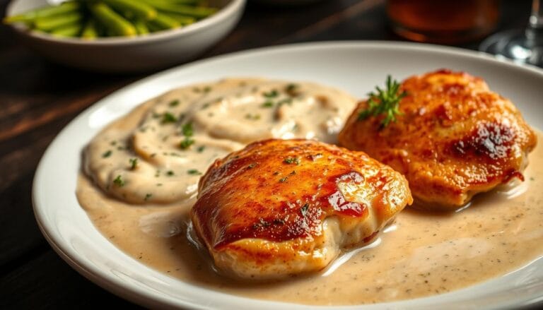 Garlic Chicken in a Creamy Sauce