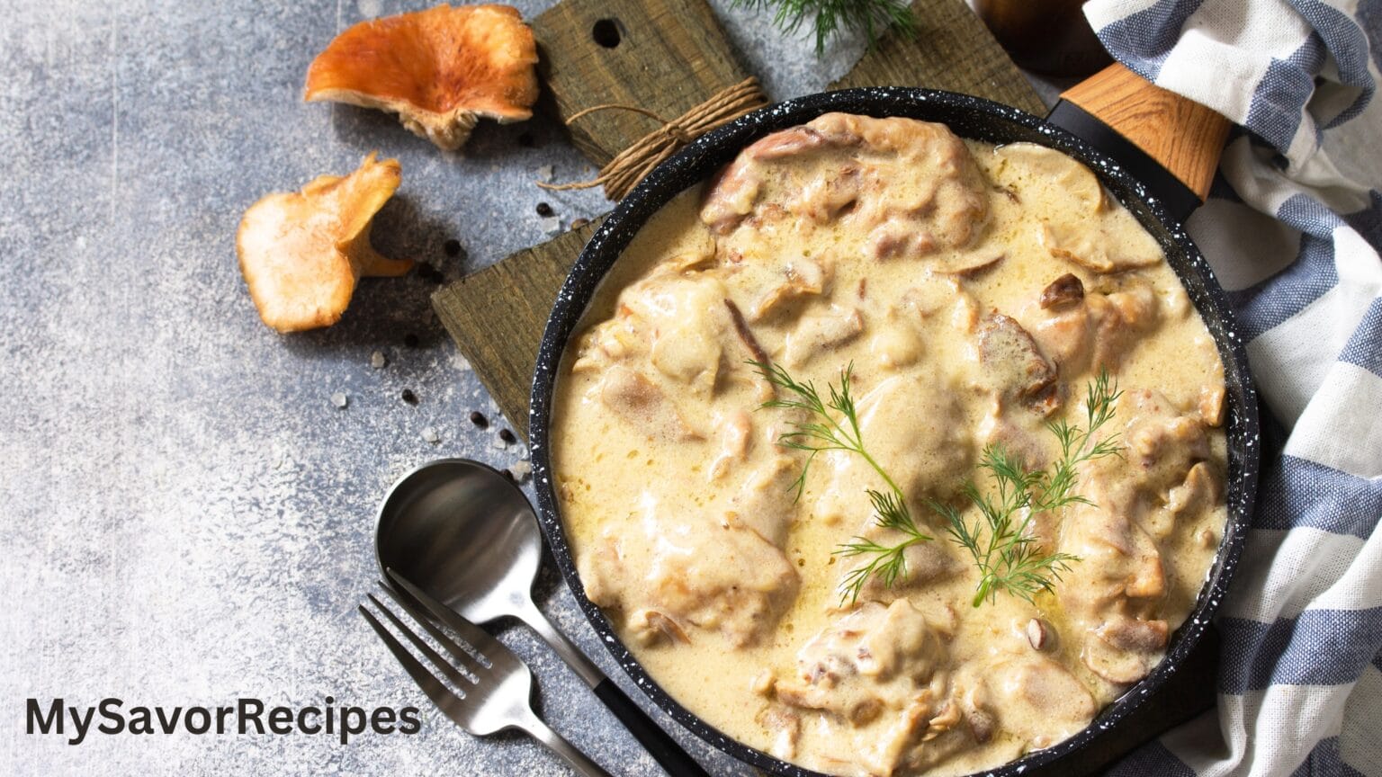 Garlic Chicken with Creamy Sauce