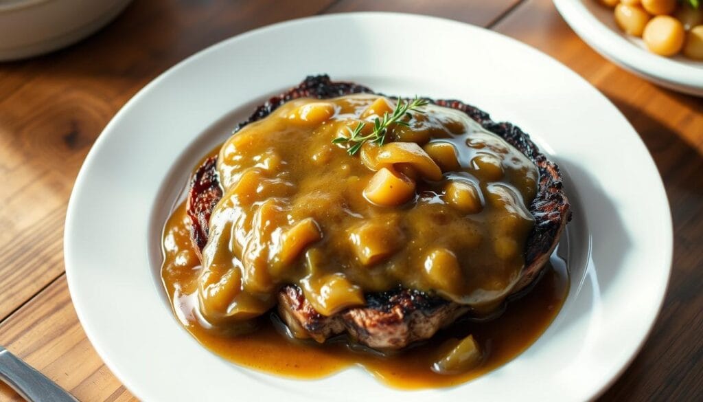 Onion Gravy Smothered Steak Recipe