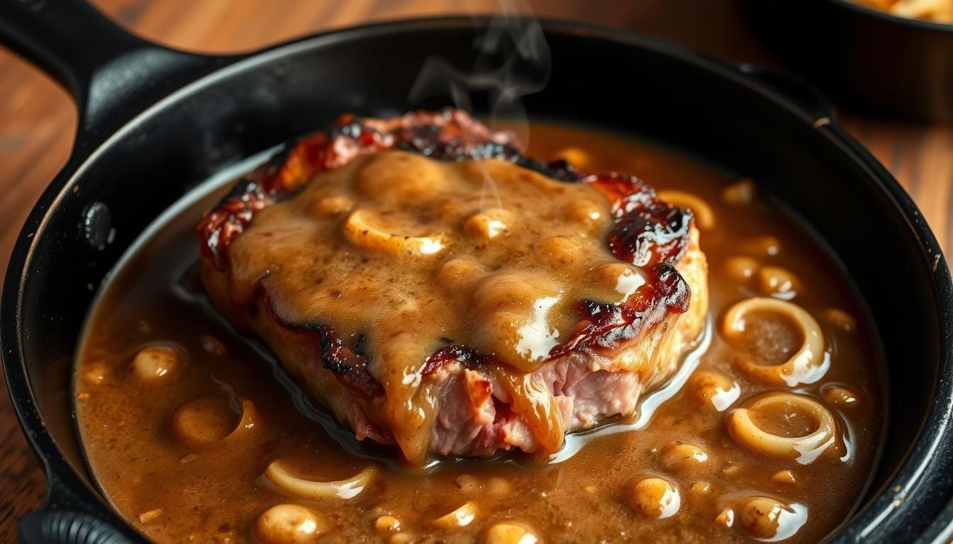 Onion Gravy Smothered Steak Recipe