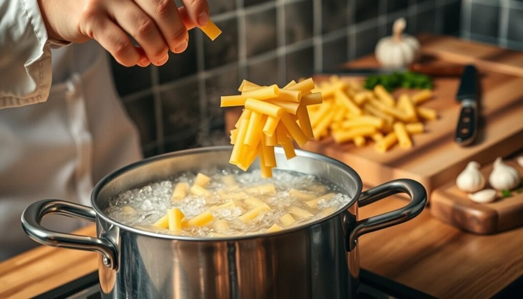 Rigatoni pasta cooking techniques