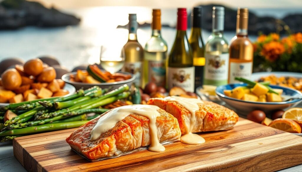 Salmon side dishes and wine pairings