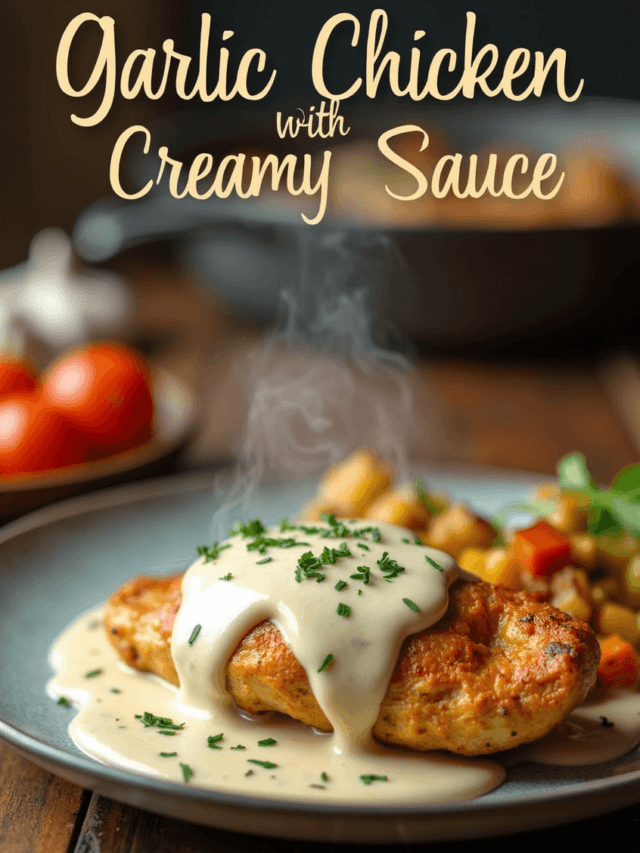 Garlic Chicken with Creamy Sauce