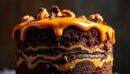 Caramel Brownie Cheesecake
