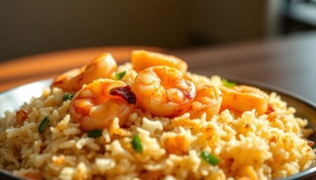 Cauliflower Fried Rice with Shrimp