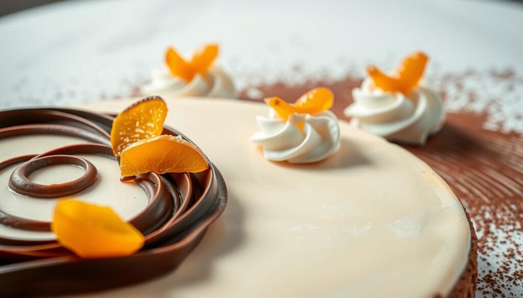 Chocolate Orange Cheesecake Decoration Techniques