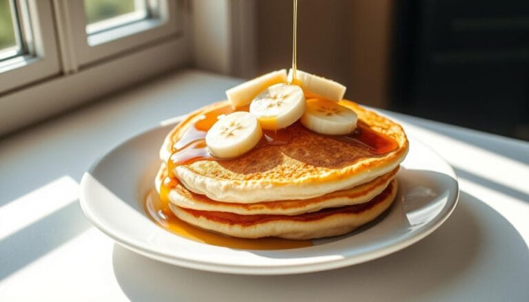 FLUFFY BANANA PANCAKES