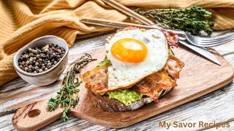 Avocado Bacon and Egg Toasts