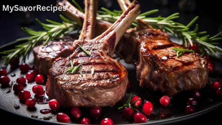 Greek Marinated Grilled Lamb Chops
