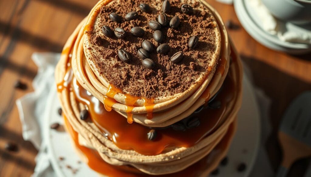 Homemade Coffee Caramel Cake Layer Assembly Homemade Coffee Caramel Cake Layer Assembly