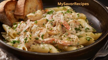 Creamy Garlic Shrimp Pasta