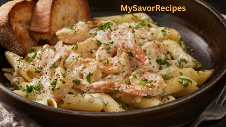Creamy Garlic Shrimp Pasta