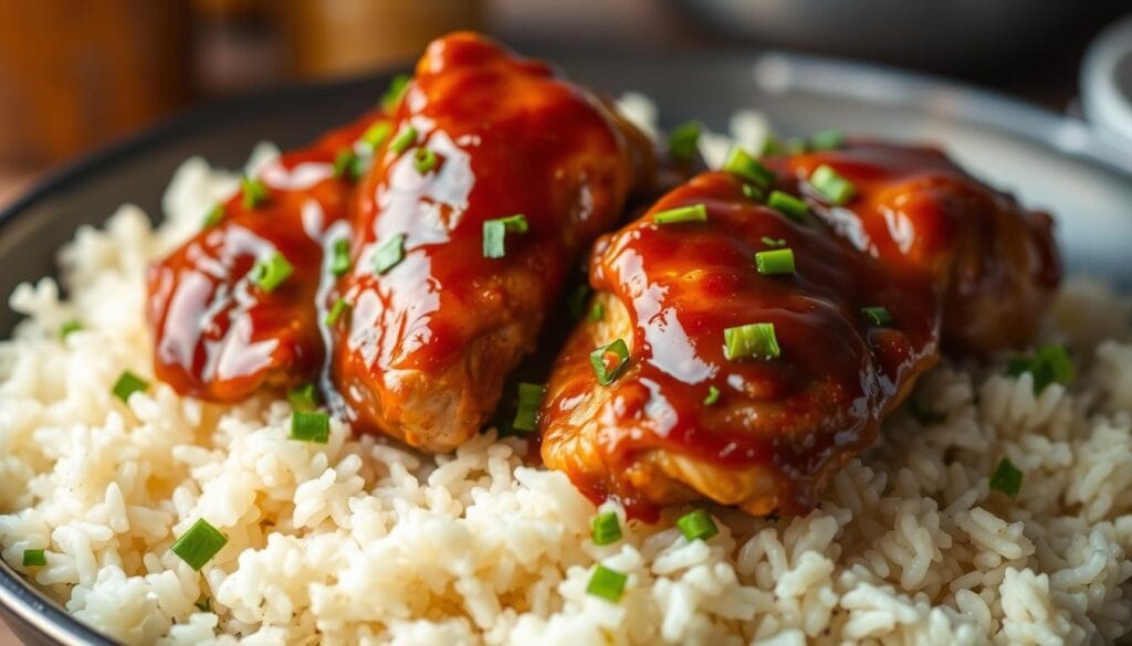 One-Pan Honey BBQ Chicken Rice