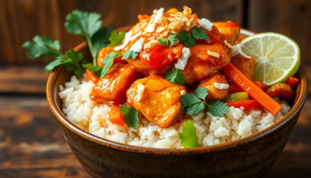 Sweet Chili Chicken Bowl Assembly Sweet Chili Chicken Bowl Assembly