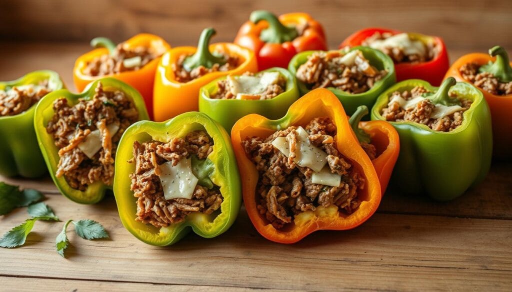 Cheesesteak Stuffed Peppers Ingredients Cheesesteak Stuffed Peppers Ingredients