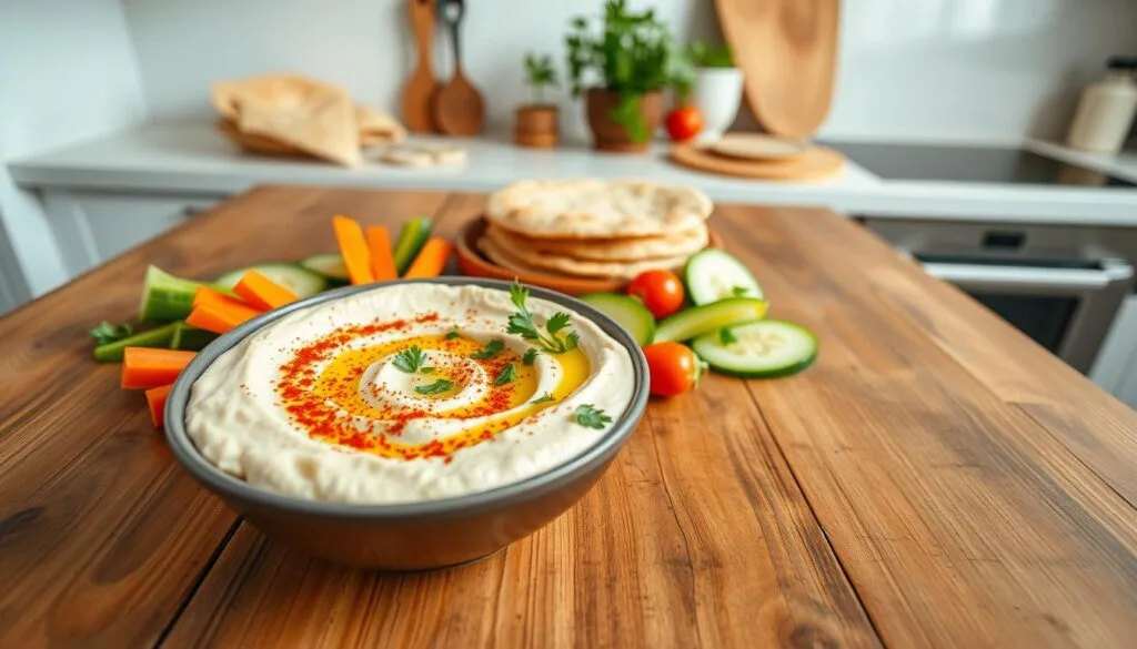 Homemade Hummus Bowl Preparation Homemade Hummus Bowl Preparation