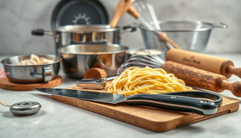 Kitchen Tools for Creamy Buttery Chicken Noodles Kitchen Tools for Creamy Buttery Chicken Noodles