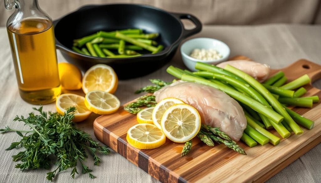 Lemon Chicken and Asparagus Ingredients Lemon Chicken and Asparagus Ingredients