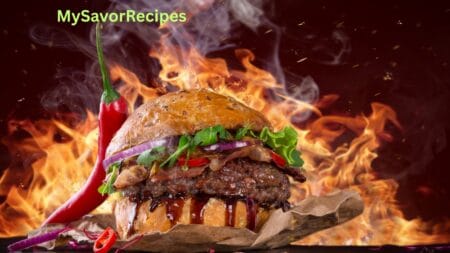 Beef Burgers Topped with Mayo and Onions