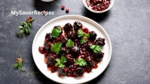 Cranberry Sauce Meatballs