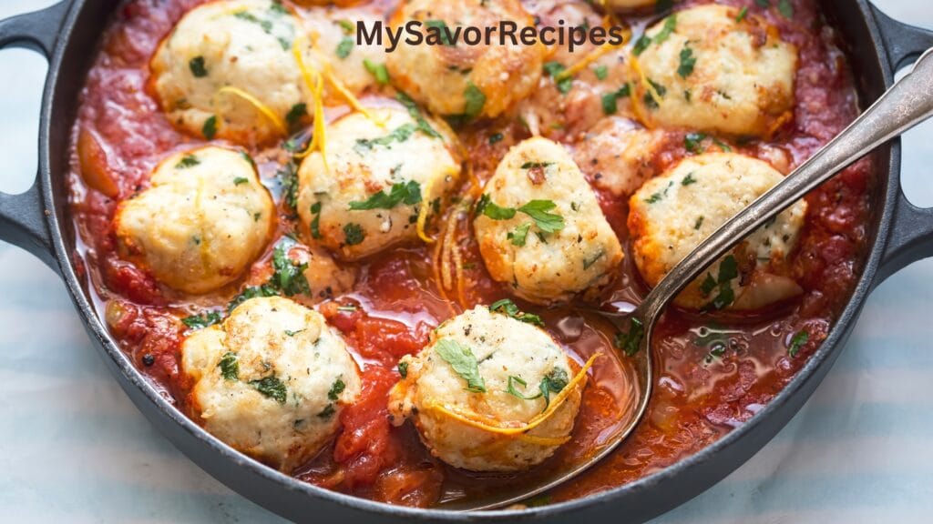Lemon Chicken Ricotta Meatballs
