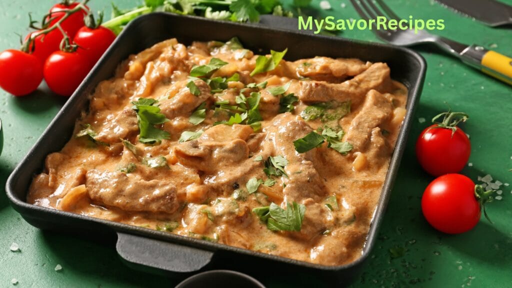 Ground Beef Stroganoff