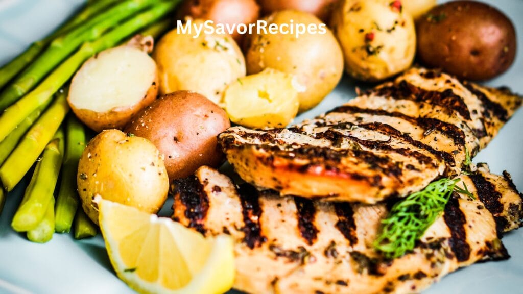 One Pan Lemon Chicken and Asparagus
