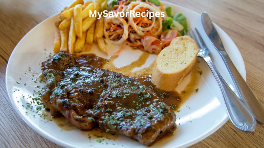 Sirloin Steak with Garlic Butter Sauce