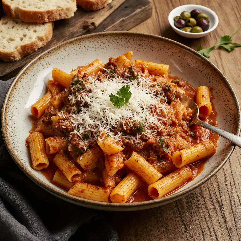 Greek Meat Pasta