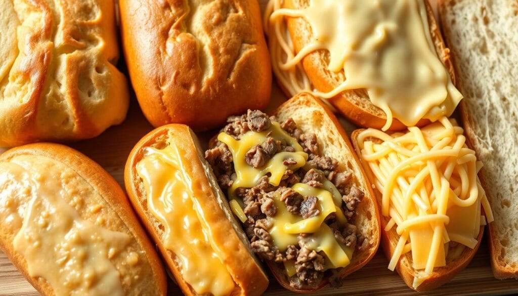 Authentic Philly Cheesesteak Bread and Cheese Selection Authentic Philly Cheesesteak Bread and Cheese Selection