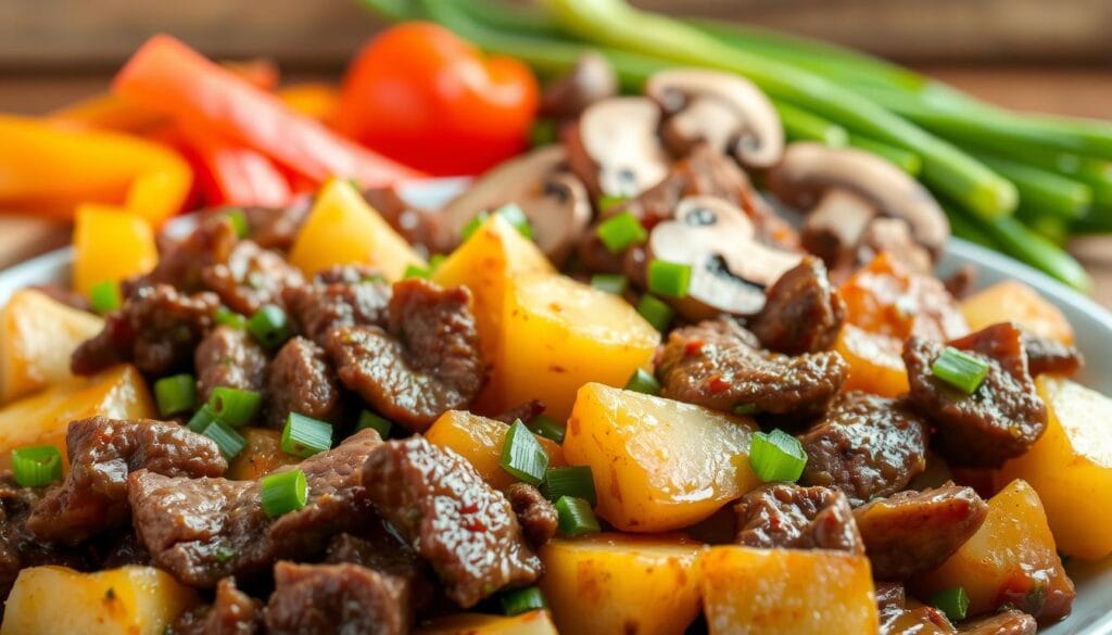 Beef and Potato Stir Fry Serving Suggestions
