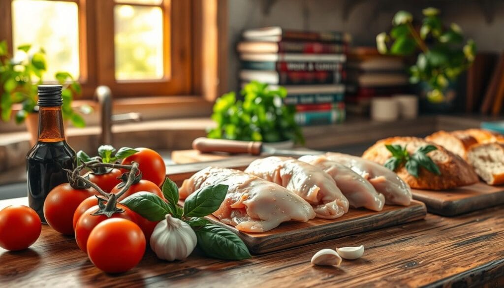 Bruschetta Chicken Bake Ingredients