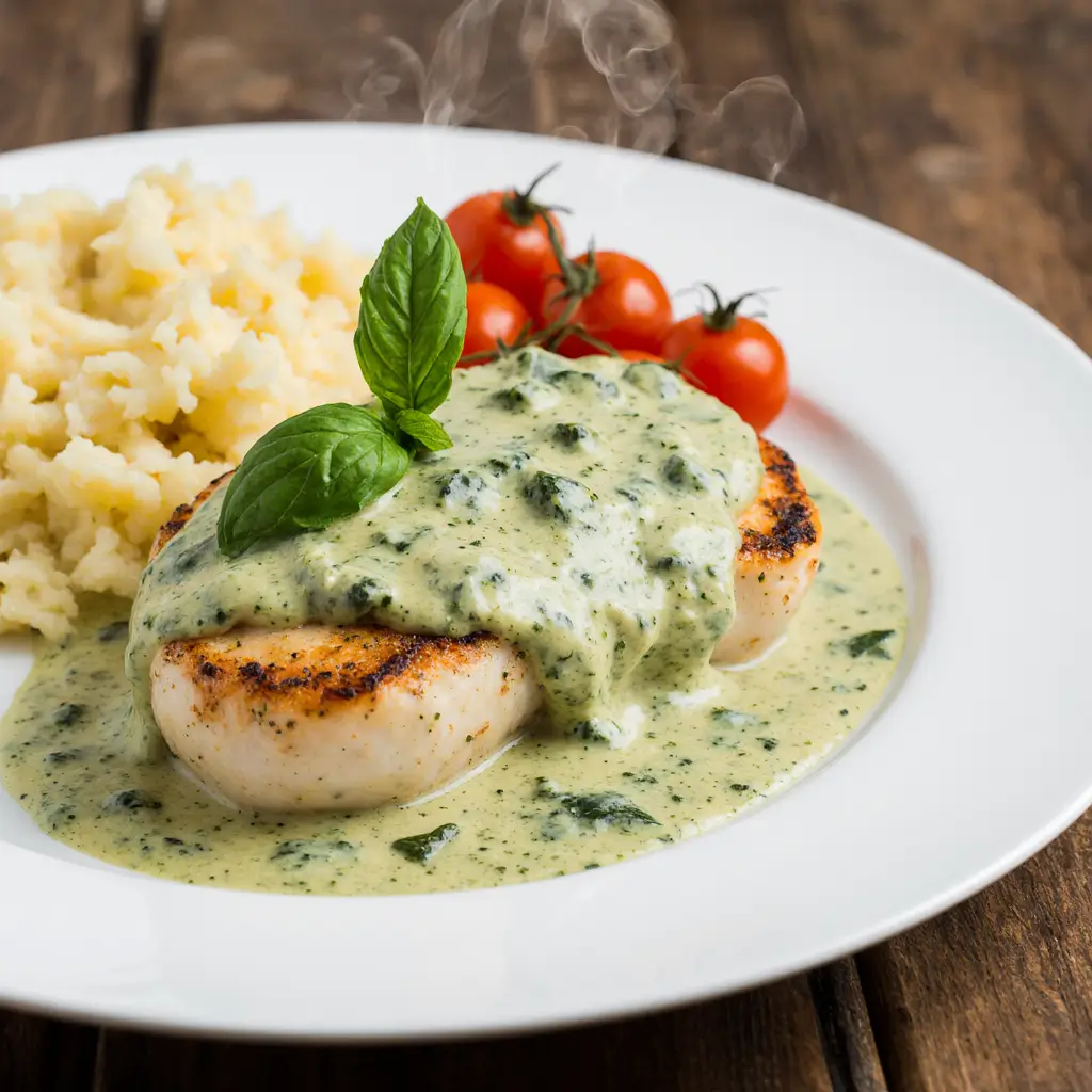 Chicken in Basil Cream