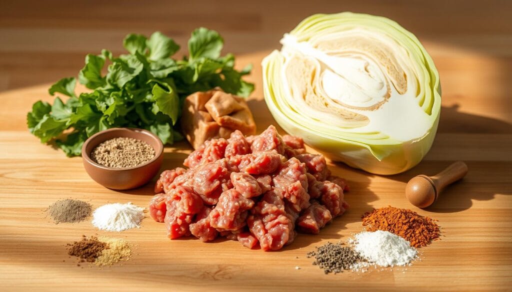 Ground Beef and Cabbage Ingredients Ground Beef and Cabbage Ingredients