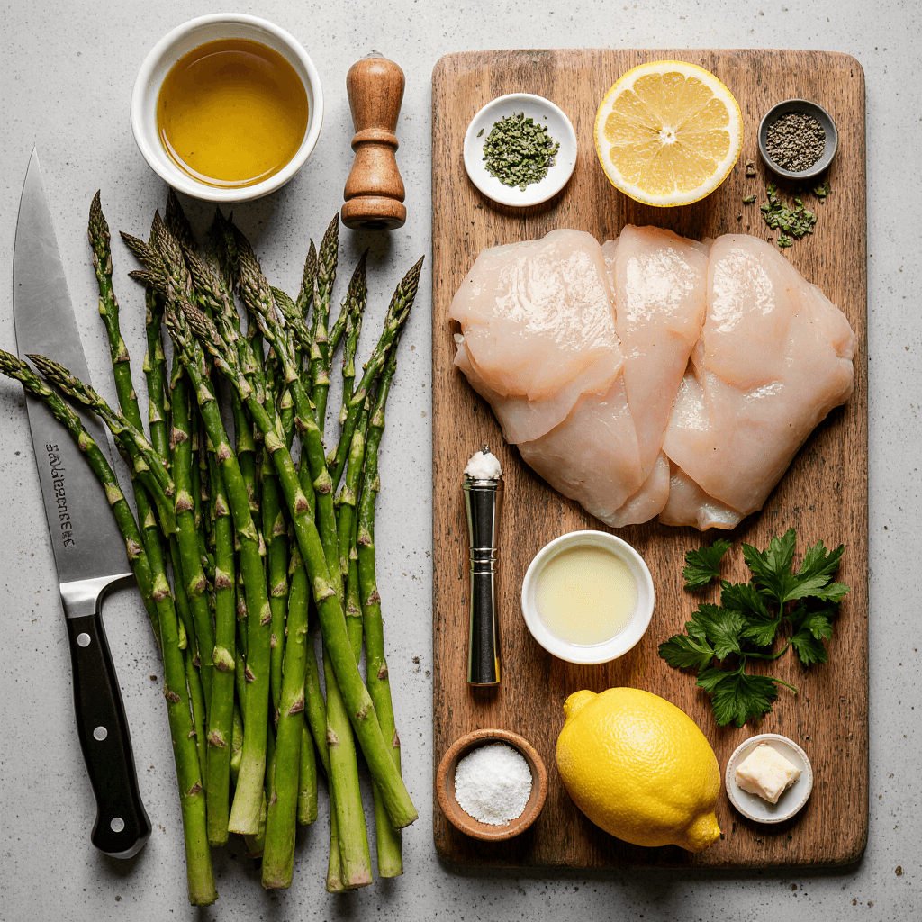 Lemon Chicken and Asparagus