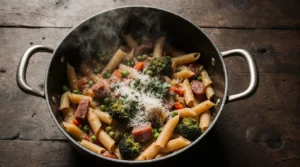 One-Pot Ham and Veggie Pasta