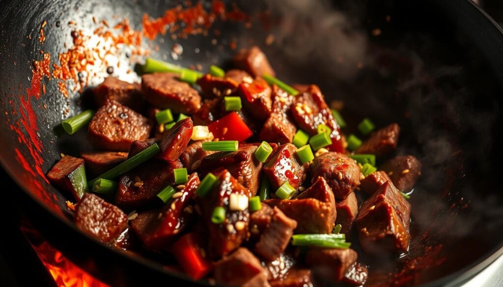 Spicy Firecracker Beef Cooking Process Spicy Firecracker Beef Cooking Process